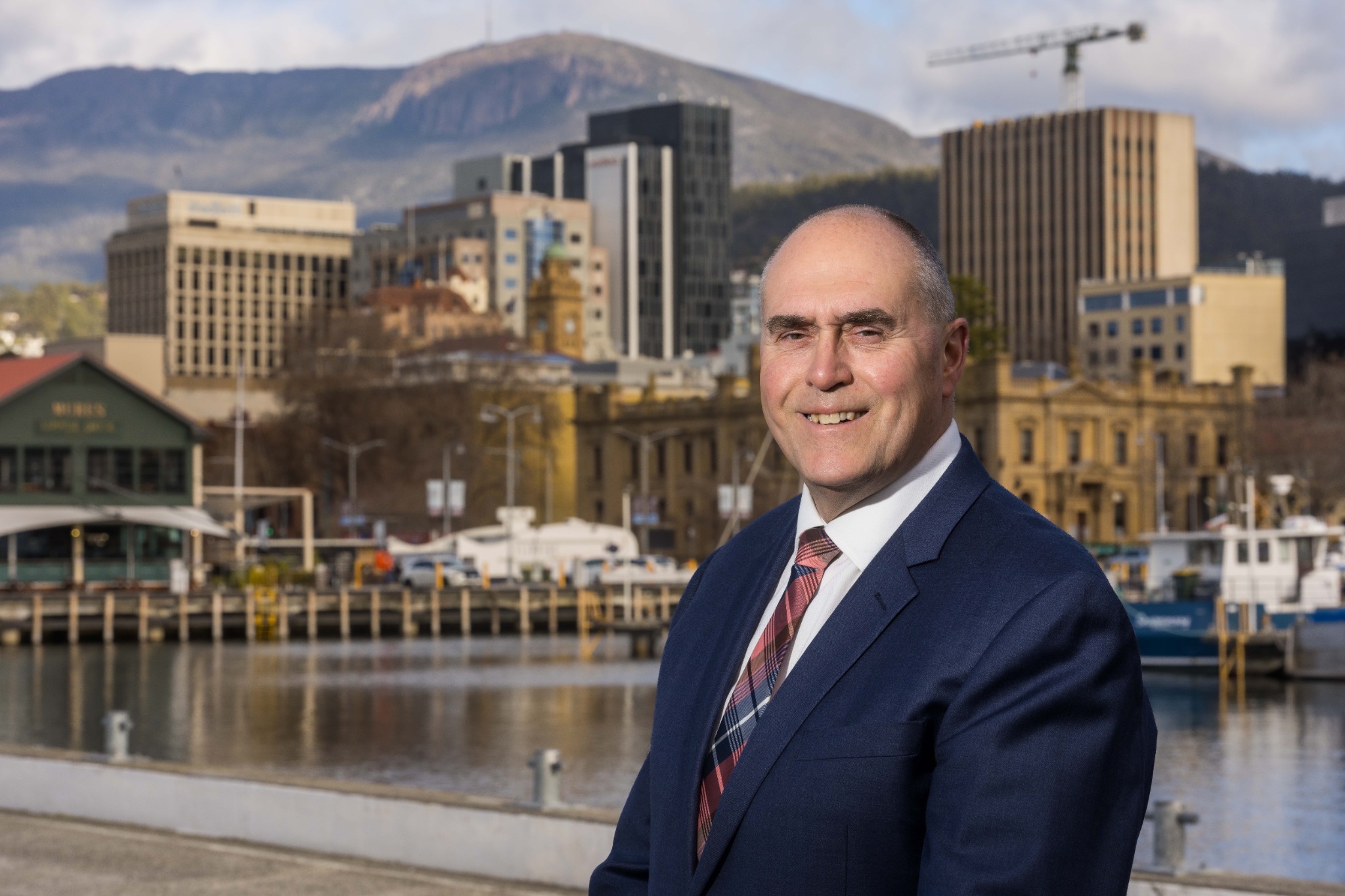 Harvey Lennon on the Hobart waterfront